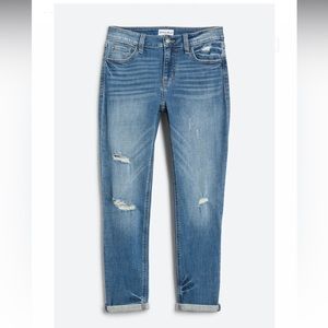 STUDIO BLUE Casey Mid Rise Cropped Relaxed Skinny Jean - Size 10